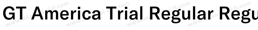 GT America Trial Regular Regular字体转换